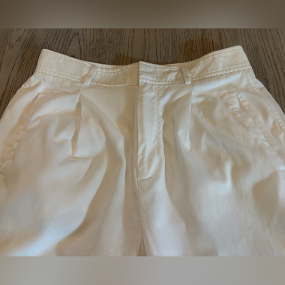 Everlane The Draper White Pleated Pant In Buttersmooth Size 10S - Picture 7 of 16